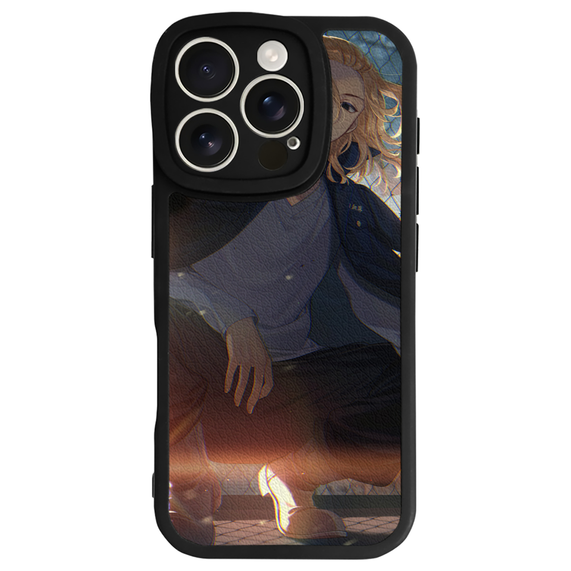 （画像用） 東京リベンジャーズ Tokyo Revengers 【iPhone 16シリーズ対応】シリコンスマホケース（レザー調） 材質：シリコン